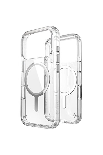 Speck Husa, Presidio Perfect-Clear Mag pentru iPhone 17 Pro, Argintiu Transpa...