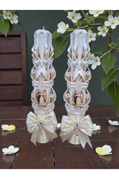 LumanariRegale Carved wedding candles