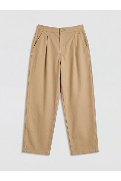 LC Waikiki بنطلون مطوي للفتيات من موم فيت