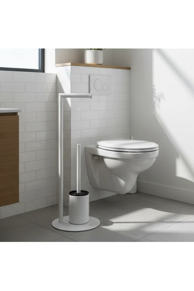 Herum Toilet paper holder, toilet brush holder and toilet brush set, stainles...