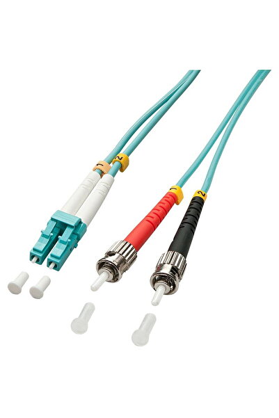 LİNDY LWL-Duplex LC/ST OM3 15m 50/125μm Multimode Fiber Optic Cable