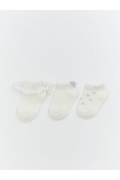 LC Waikiki Baby Girl Booties Socks 3 pcs
