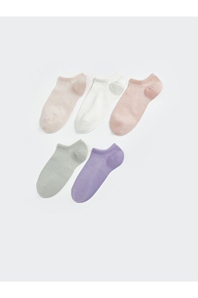 LC Waikiki Women's Plain Sneaker Socks 5 Pack