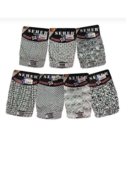 Seher Yıldız Altı adet Seheryıldızı desenli boxer/erkek külot