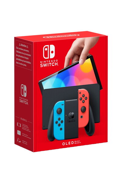 Nintendo Consolă OLED Switch Neon-Roșu/Neon-Albastru