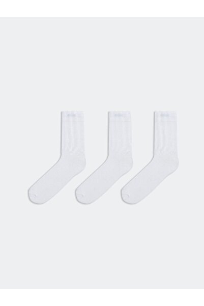 LC Waikiki Ribbed Men's Socks 3-Piece Set