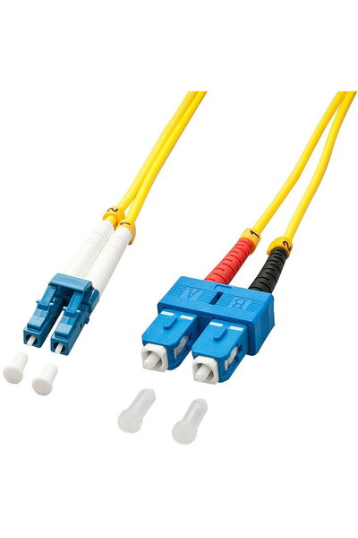 LİNDY Cablu fibră optică monomod LWL-Duplex LC/SC OS2, 3 m, 9/125 μm