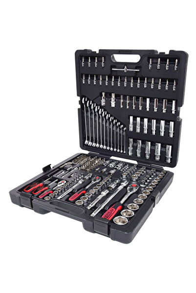 KS Tools Σετ υποδοχών 1/4 +3/8 +1/2 216 τεμαχίων CHROMEplus