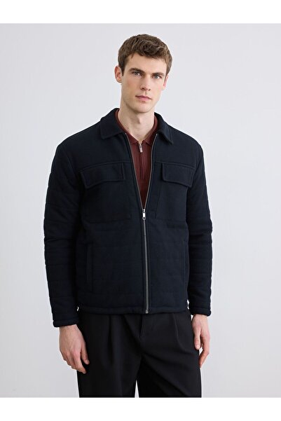 LC Waikiki Standard Pattern Quilted Men's Coat