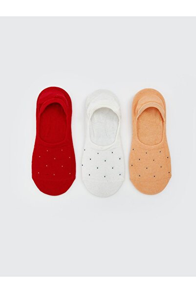 LC Waikiki Patterned Women's Ballerina Socks 3-Pack