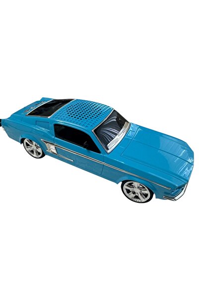 ADIRI SHOP Boxă portabilă tip mașină – Model Mustang Alb (Wireless Car Speaker)