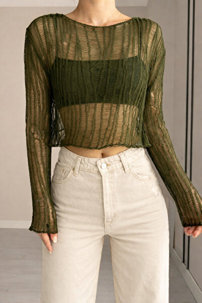 Hilals Butik Ajurlu Triko Bluz