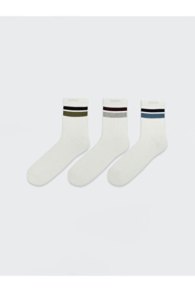 LC Waikiki Striped Men's Socks 3-Piece