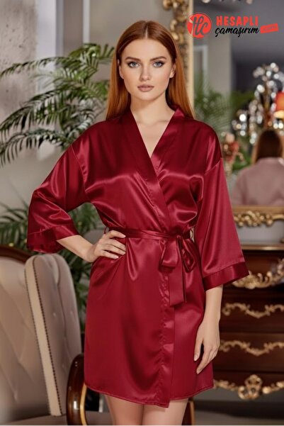 gd goldoremi 6524 Women's Bridal Dowry Long Loose Sleeve Bride Satin Nightgown