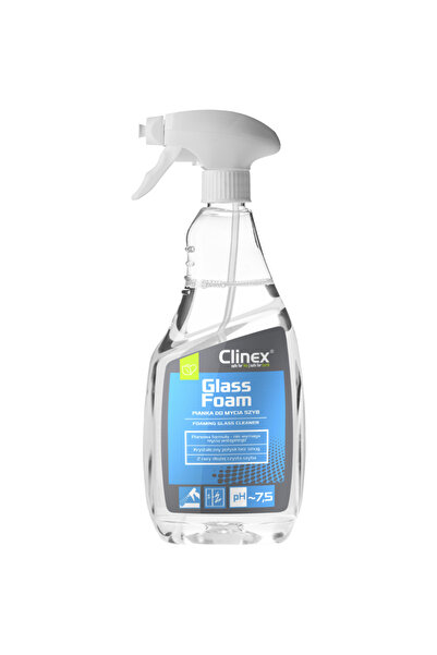 Clinex Spumă de curățare a geamurilor, 650 ml, cu spray