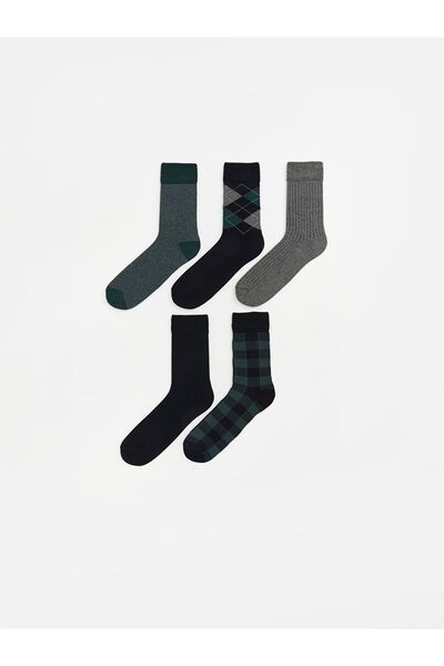 LC Waikiki Patterned Men's Socks 5-Piece