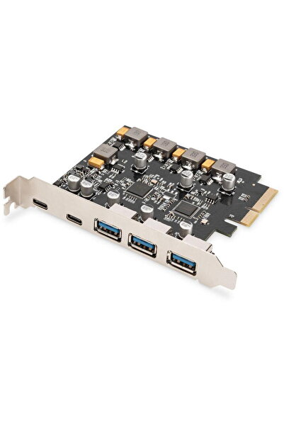 Assmann Adaptor PCI-Express 2x USB-C 3x USB-A