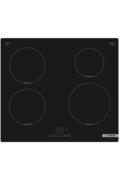 Bosch Индукционен котлон PUE611BB5D, 3700 W, 4 зони за готвене, сензорно упра...