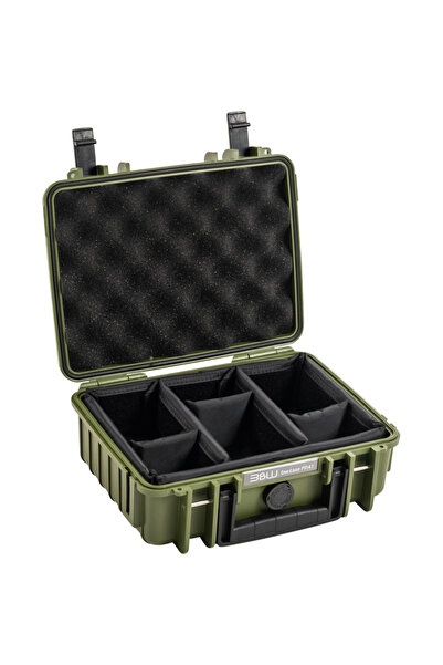 bw Outdoor Cases Type 1000 / Bronze green (divider system)