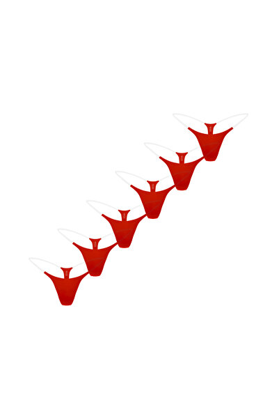 seivs Altılı Paket String Dikişsiz İz Yapmayan Lazer Kesim Kaymaz Tanga