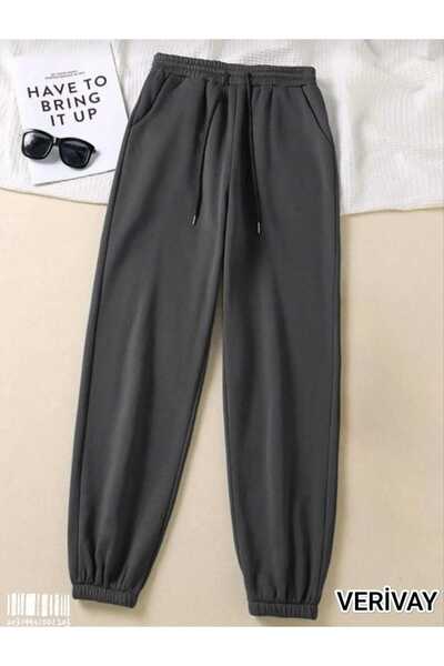 Verivay Sweatpants with Elastic Cuffs High Waist Tracksuit Sportwear Cmpany. ...