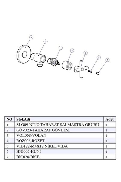 GPD TMS05 NİNO TAHARET MUSLUK 1030101301
