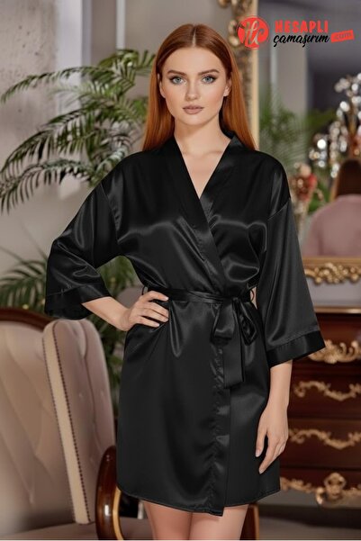 gd goldoremi 6524 Women's Bridal Dowry Long Loose Sleeve Bride Satin Nightgown