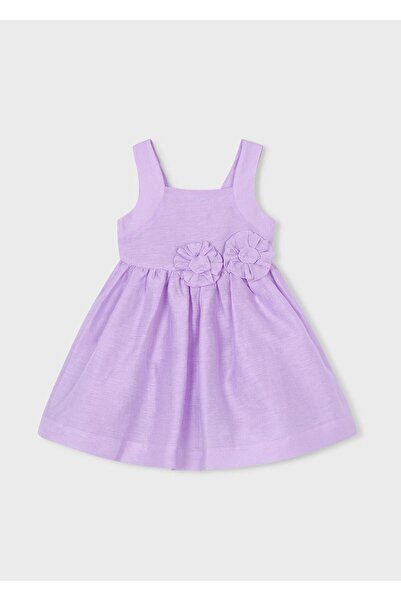 MAYORAL Girl's Linen Dress Purple