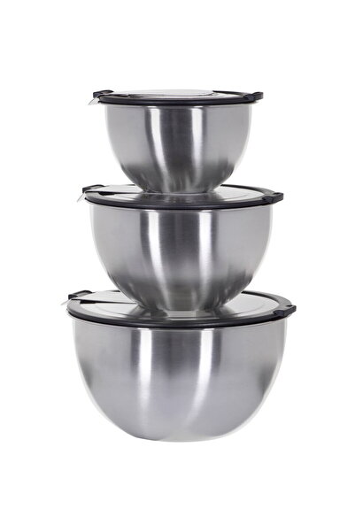 GEFU Bowls with Lids G-89430 3 pcs. (16, 20, 24 cm)