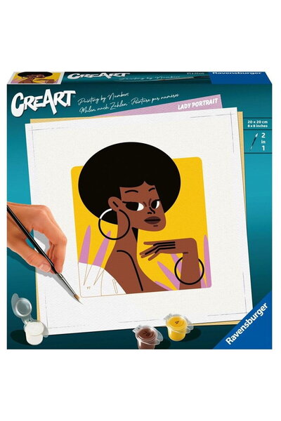 RAVENSBURGER Set de pictură creativă cu numere, Ravensburger, portret, 12+
