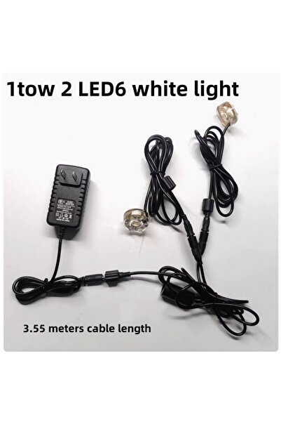 Choice 2 in1 White lights Underwater Lights 6-LED Light Ring For Fountain Fis...