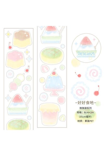 Choice3 ملصقات قرطاسية يابانية كاواي مقاس 60 مم × 2 متر/لفة، شريط لاصق PET غي...