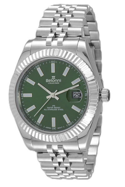 Belonni Collection Erkek Kol Saati Çelik Kordon Takvimli Şık Tasarım 3 ATM Su...