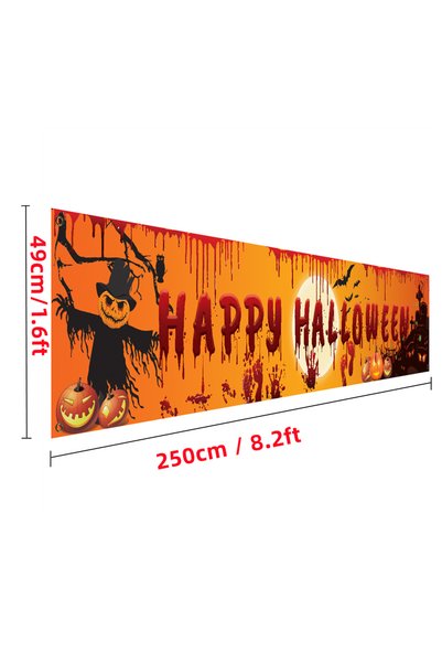 Choice4 250x48cm Halloween 007 Happy Halloween Banner 250cm Long Hanging Hall...