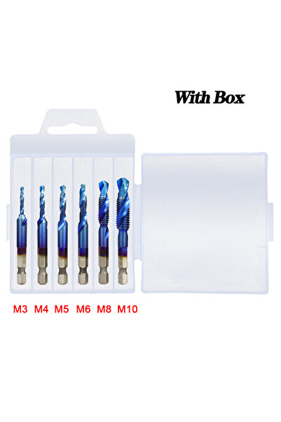 Choice29 مجموعة من 6 قطع من رؤوس مثقاب لولبية زرقاء طويلة، تتضمن رؤوس مثقاب ل...