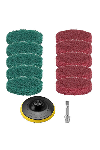 Choice9 وسادات تنظيف قوية متنوعة مقاس 3 بوصات للمثقاب، وسادات تنظيف غير منسوج...