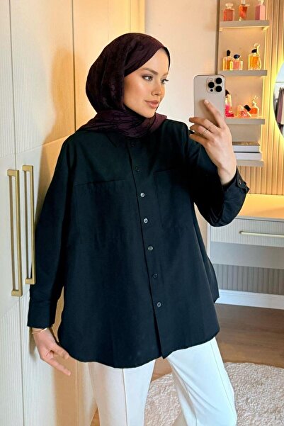 Şulemoda Giyim Poplin Shirt Black