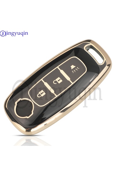 Choice 3 buttons black jingyuqin Soft TPU Car Key Case 3/4/5 Buttons For Niss...