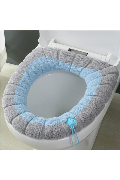 Choice1 C03-Blue Winter toilet seat cushions bathroom toilet seat cushions ha...