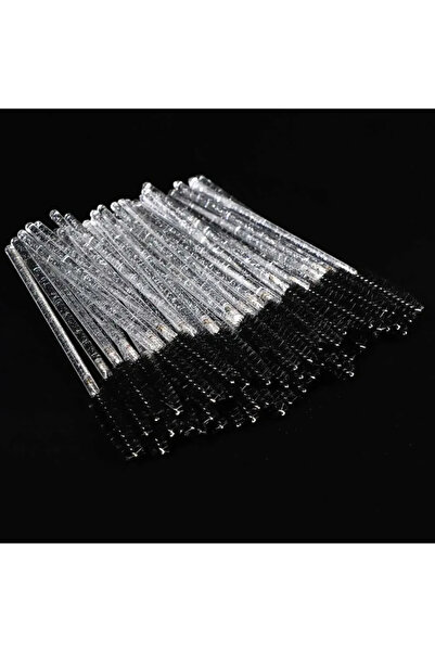 Choice4 50pcs clear balck Disposable Crystal Eyelashes Brush Comb 50Pcs Eye L...