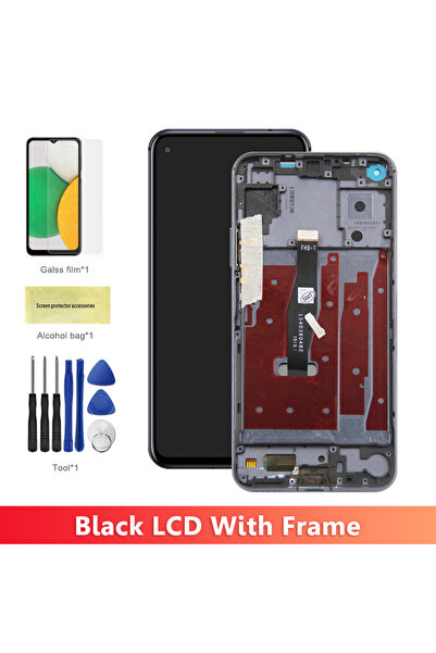 Choice4 شاشة LCD سوداء بإطار مقاس 6.26 بوصة بديلة لهاتف Nova 5T YAL-L21 L61A ...