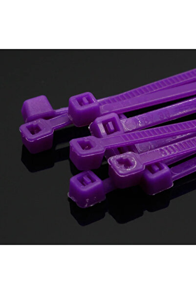 Choice5 Violet 100Pcs/pack 4 * 200mm wide 2.7mm color self-lking zip ties nyl...