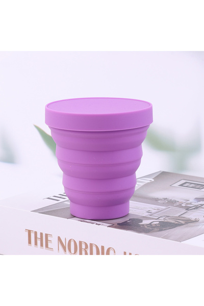 Choice1 Purple Menstrual Sterilizing Cup Collapsible Silicone Cup Flexible To...