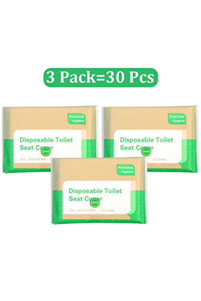 Choice4 30 قطعة - عبوة من 3 قطع، 50/30/10 قطع غطاء مقعد المرحاض للاستخدام مرة...