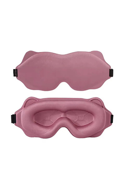 choice2 Pink 6D Sleep Mask Blkout Light Blindfold Sleeping Aid Eye Mask Soft ...