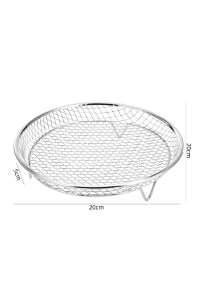 Choice1 Circle 1Pc Air Fryer Rack Stackable Grilling Rack Stainless Steel Gri...