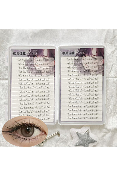 Choice7 رموش صناعية كورية قابلة لإعادة الاستخدام، 20 صفًا، 11-13 مم، بدون غرا...