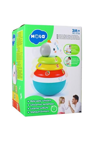 Hola Toys Jucarie sortare Hola - Roly Poly, Unicorn