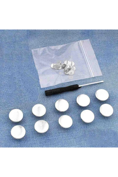 Choice14 14 10PCs metal butt snaps screwdriver for clothes jeans retro free s...