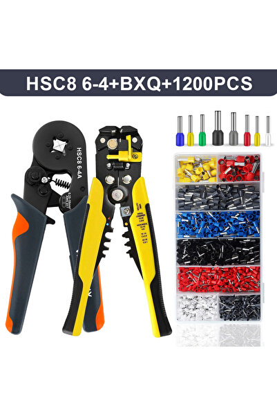 Choice3 6-4 BXQ 1200PCS Self-Adjusting Wire Strippers and Crimper Tool,Hexago...